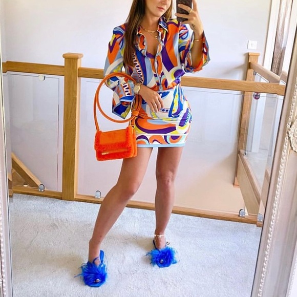 Zara paisley abstract printed mini skirt - Picture 15 of 16